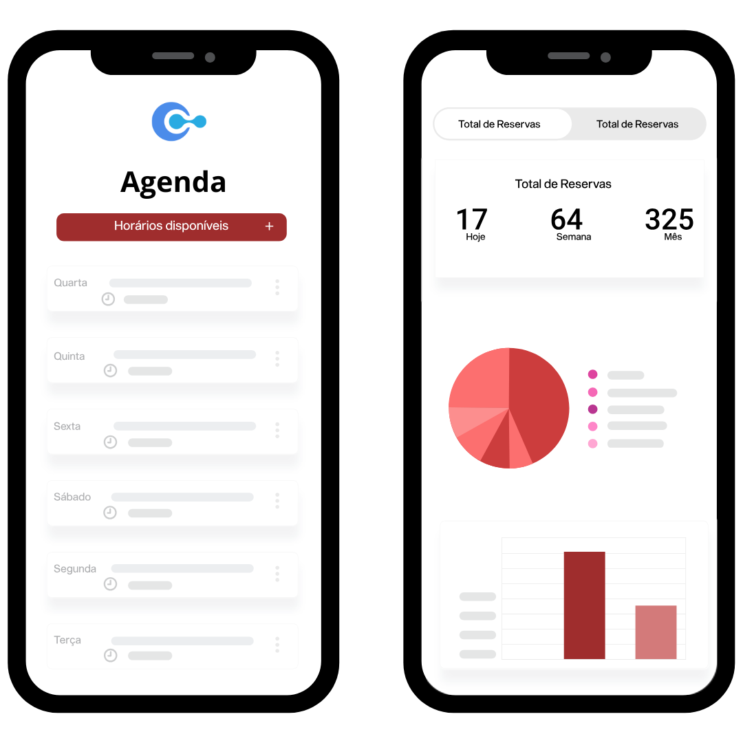 Interface de agendamento do Codifika Salões